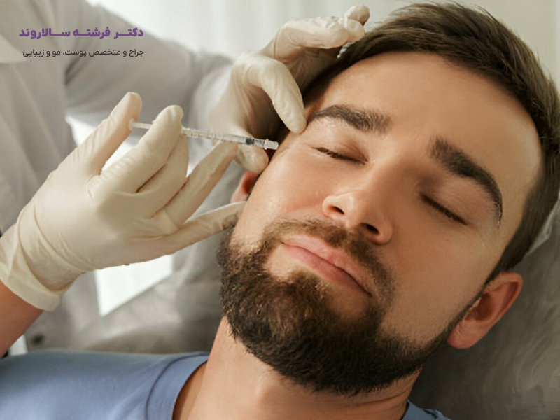 خوابیدن بعد از تزریق بوتاکس