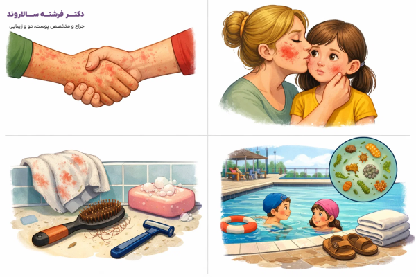 راههای انتقال قارچ پوستی