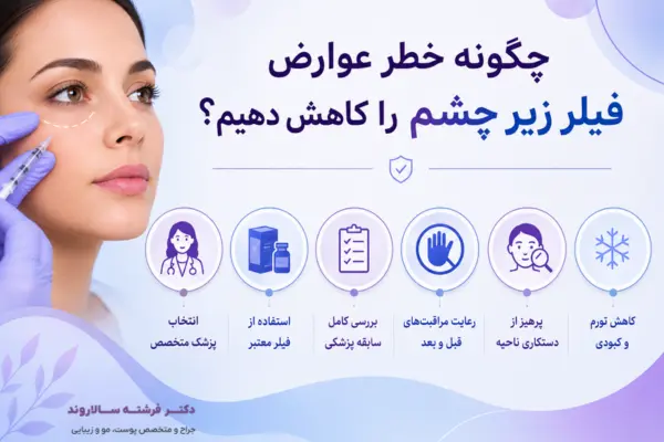 چگونه خطر عوارض فیلر زیر چشم را کاهش دهیم؟