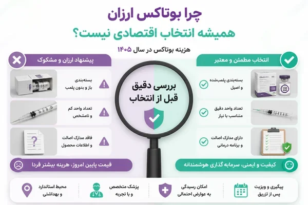بررسی اصالت محصول و جزئیات پیشنهاد بوتاکس ارزان