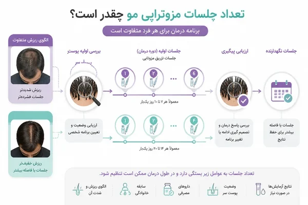 برنامه جلسات مزوتراپی بر اساس ارزیابی فردی